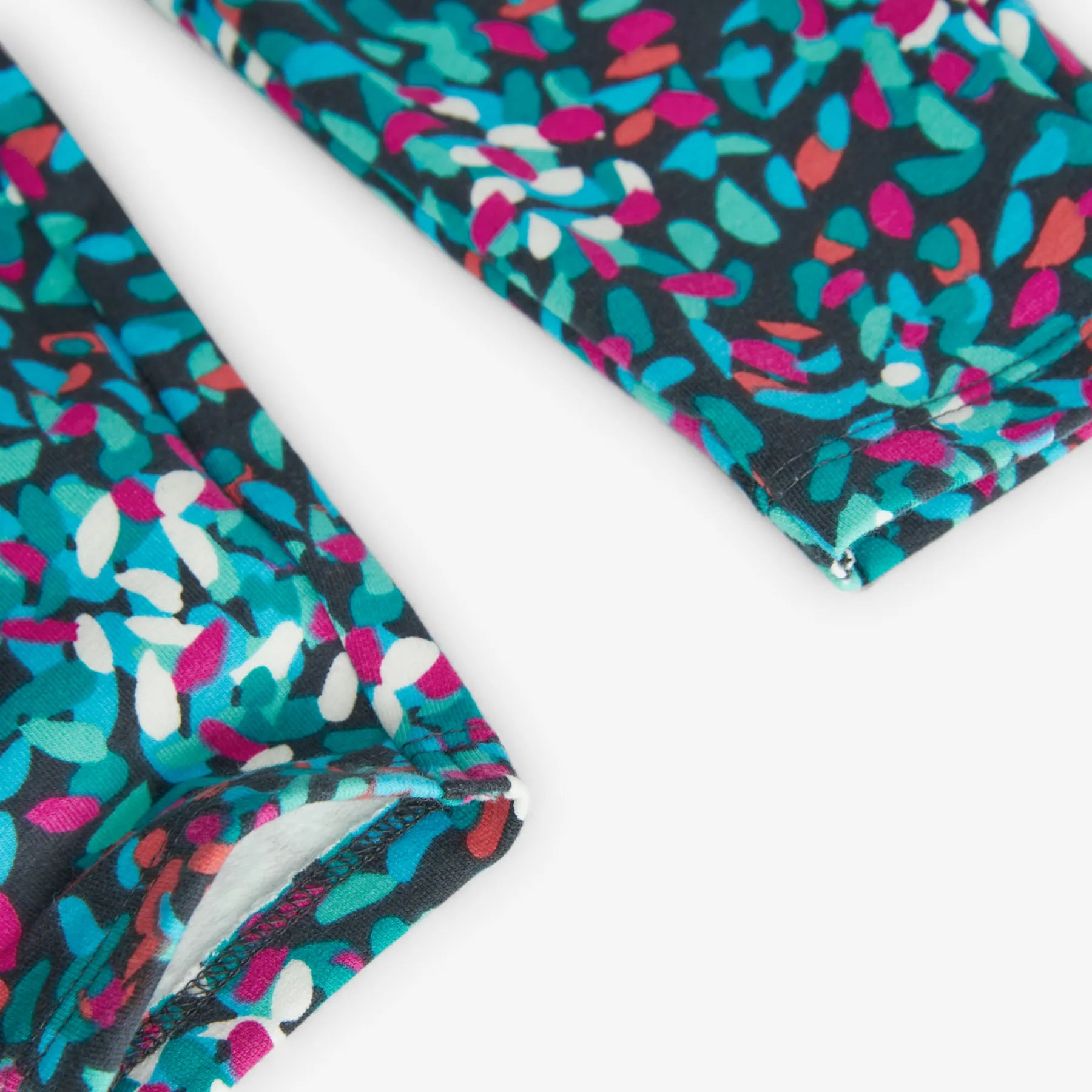 Pantaloni felpati fiori