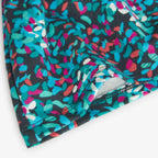 Vestito felpato stampa fiori