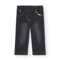 Pantaloni jeans gamba dritta nero