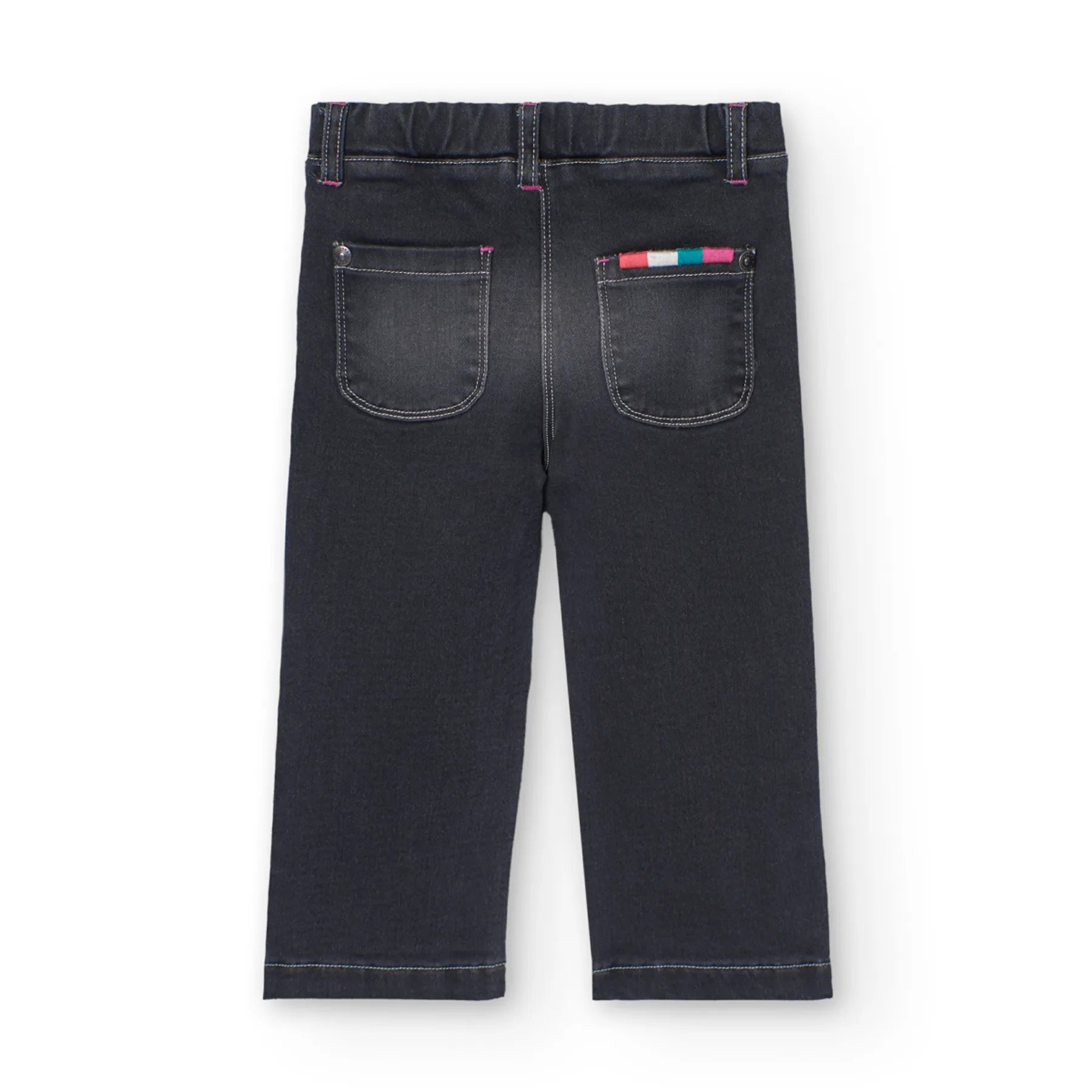Pantaloni jeans gamba dritta nero