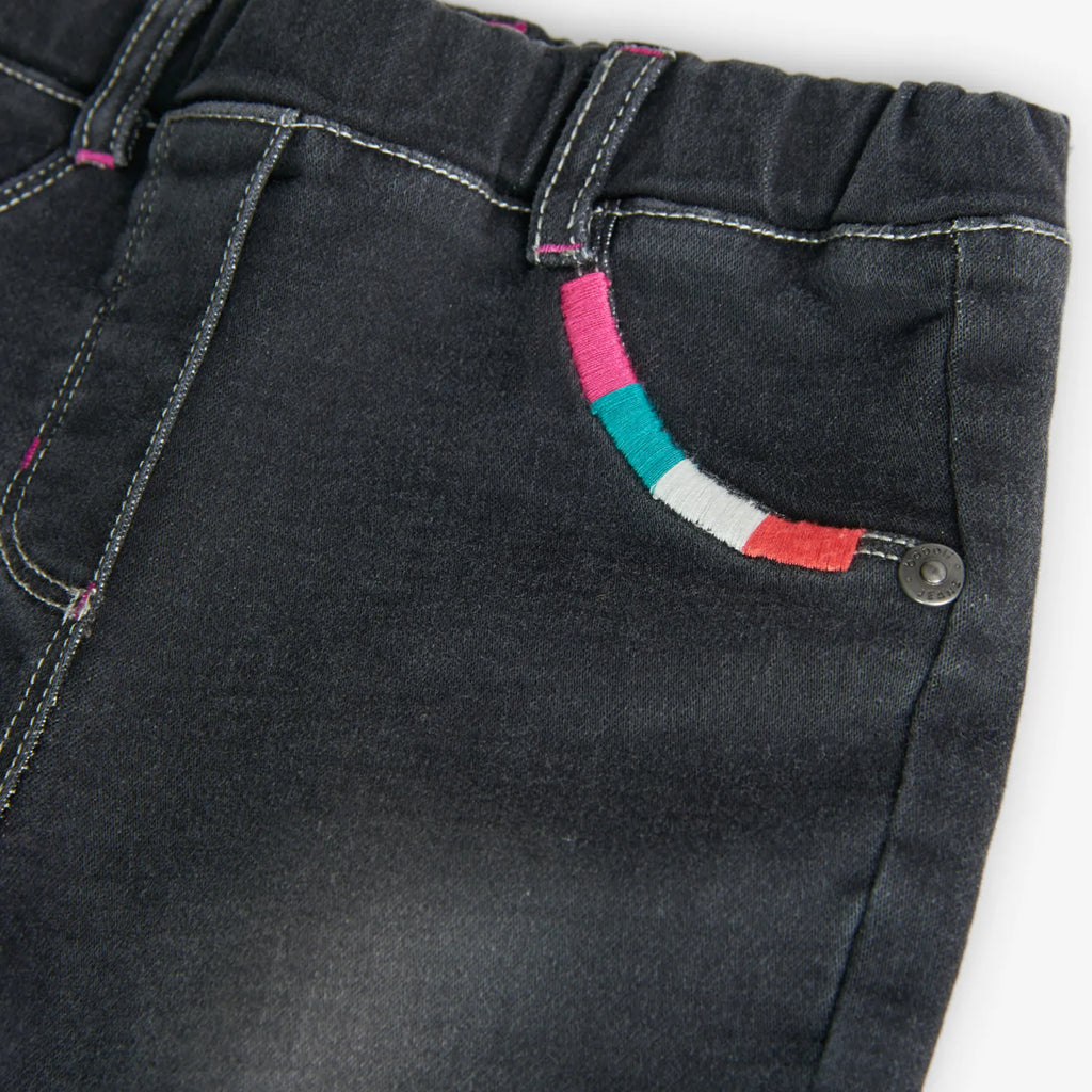 Pantaloni jeans gamba dritta nero
