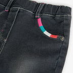 Pantaloni jeans gamba dritta nero