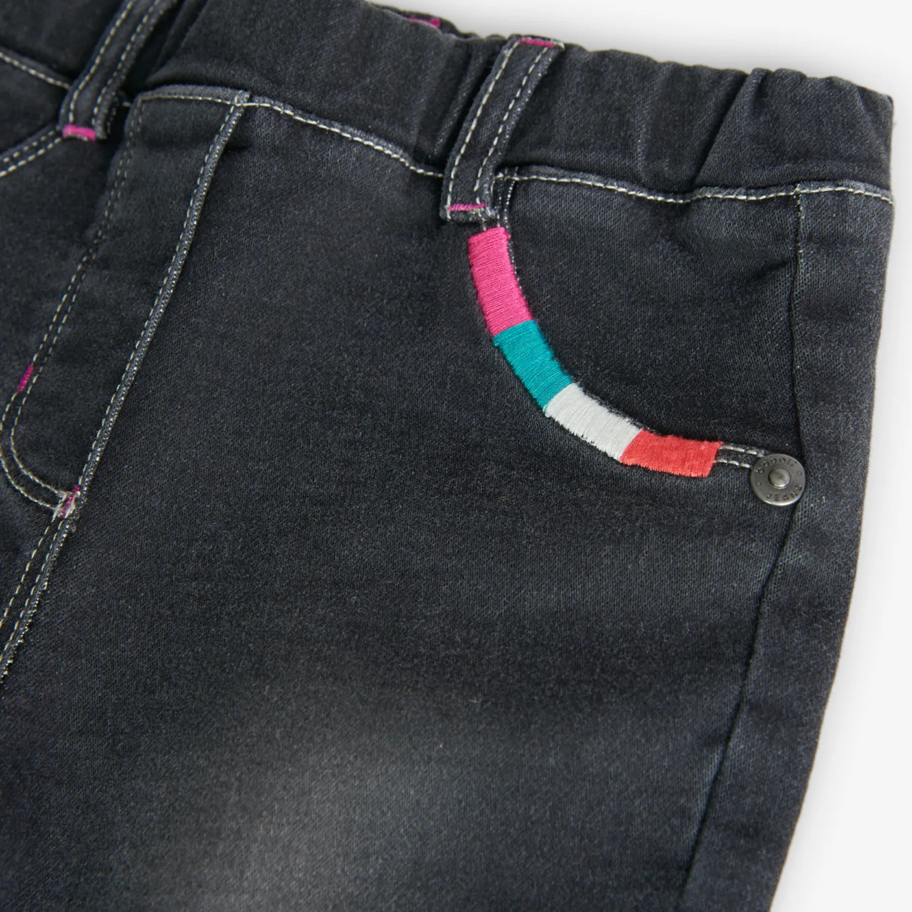 Pantaloni jeans gamba dritta nero