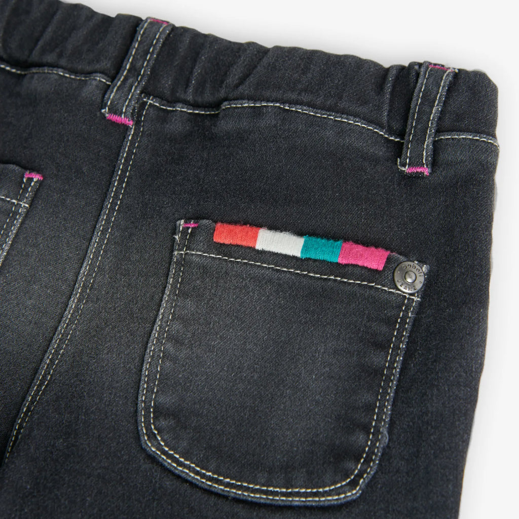 Pantaloni jeans gamba dritta nero