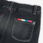 Pantaloni jeans gamba dritta nero