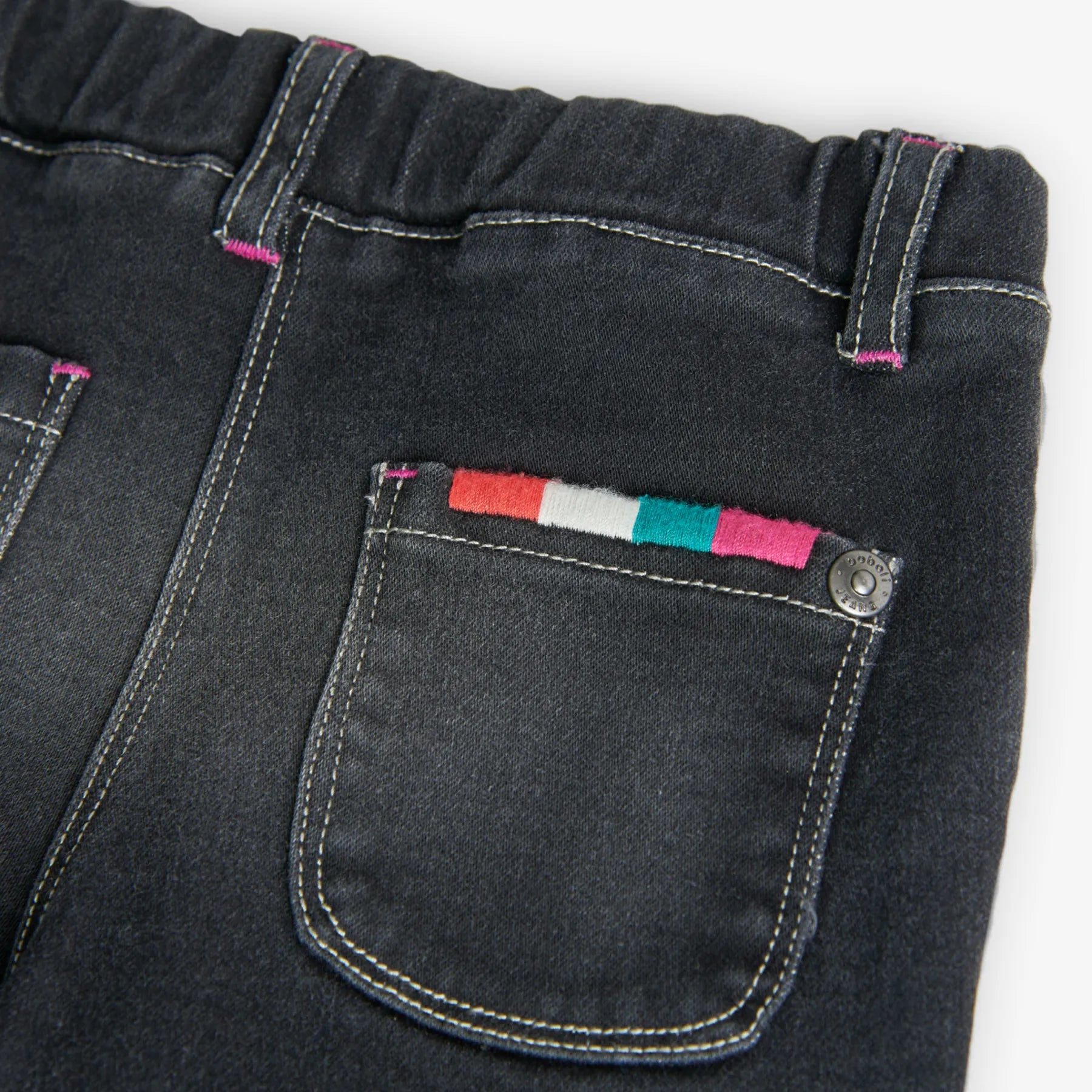 Pantaloni jeans gamba dritta nero