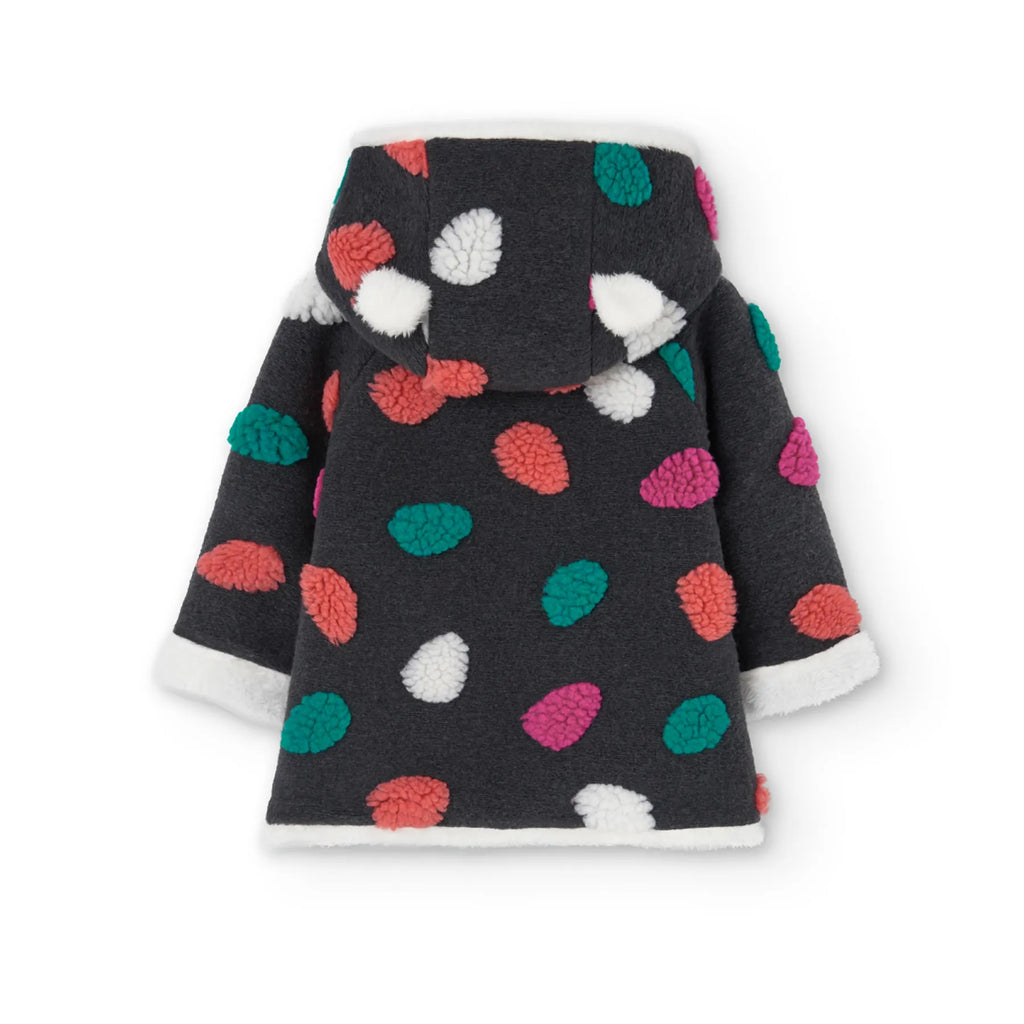 Cappotto bambina pois grandi