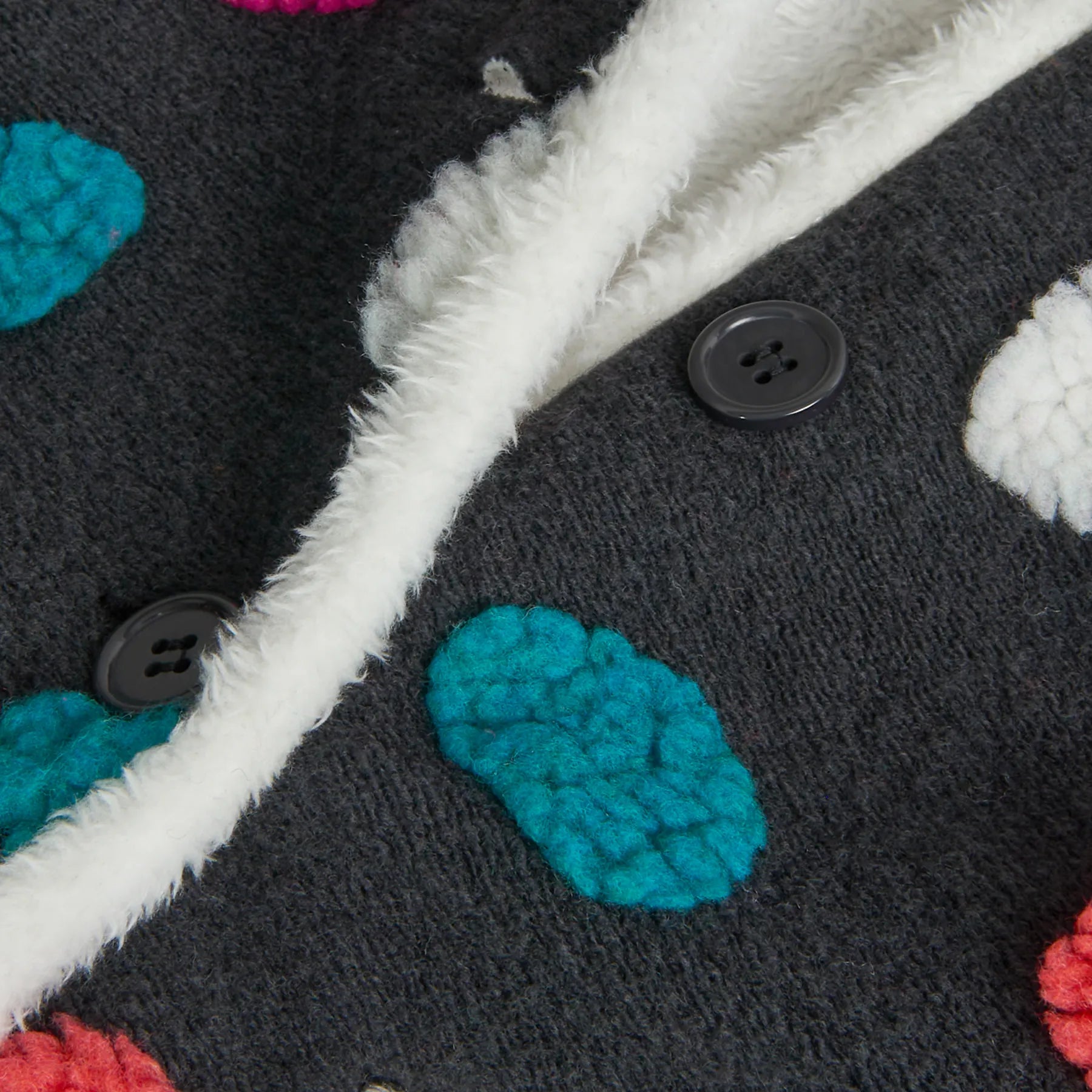 Cappotto bambina pois grandi