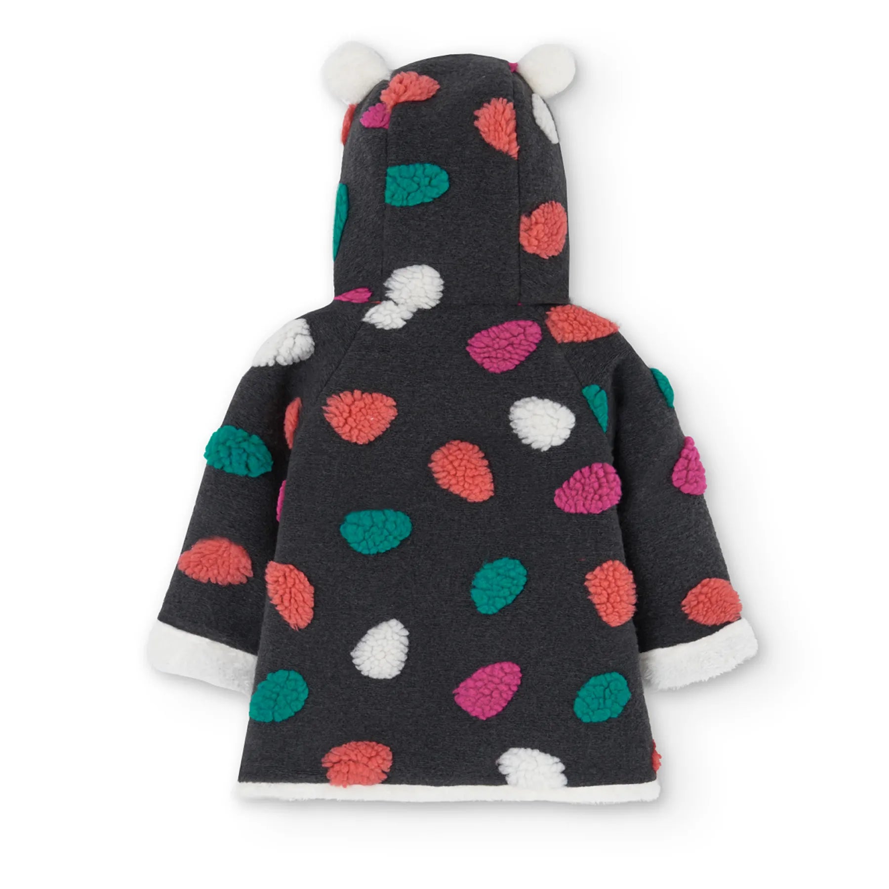 Cappotto bambina pois grandi