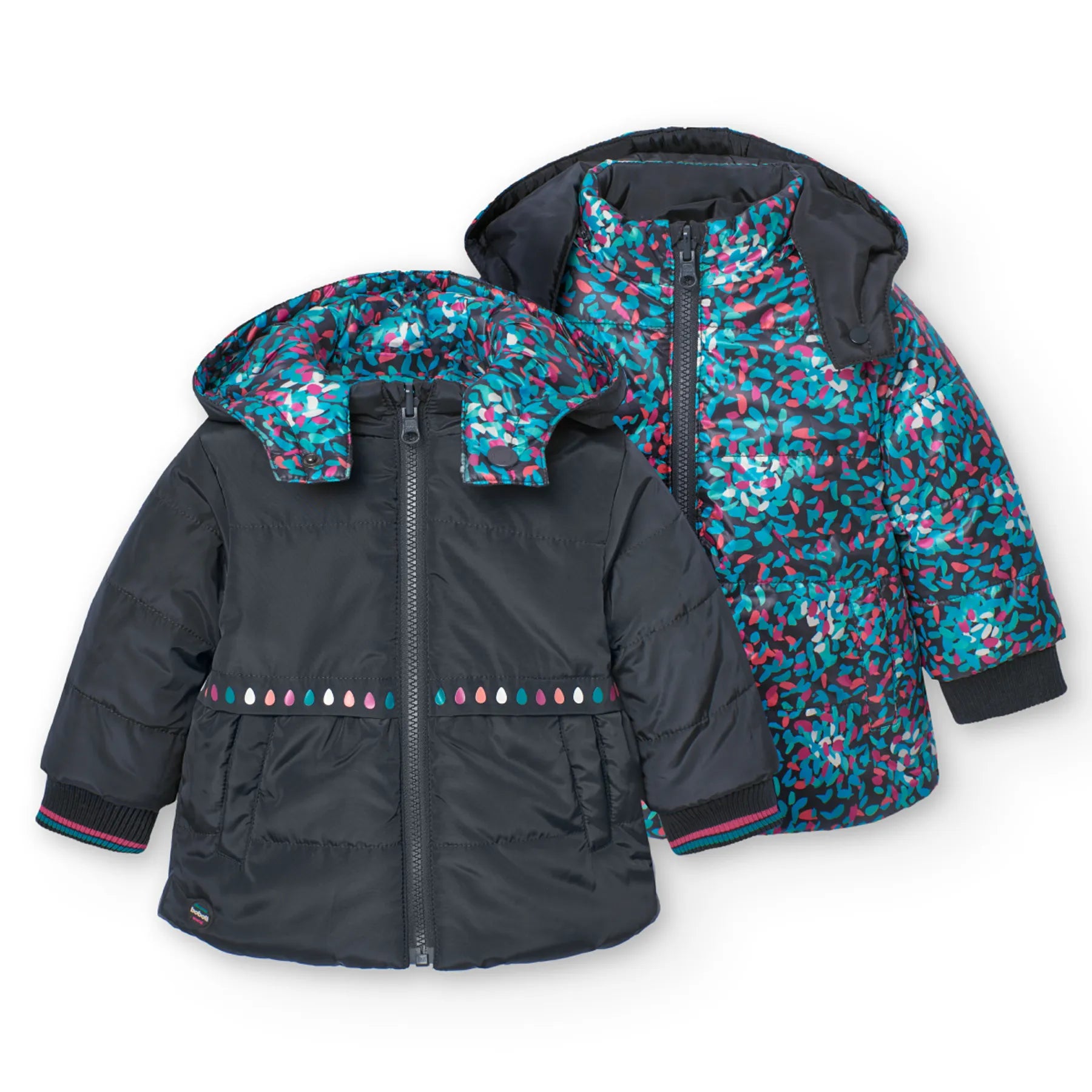 Parka reversibile per bimba