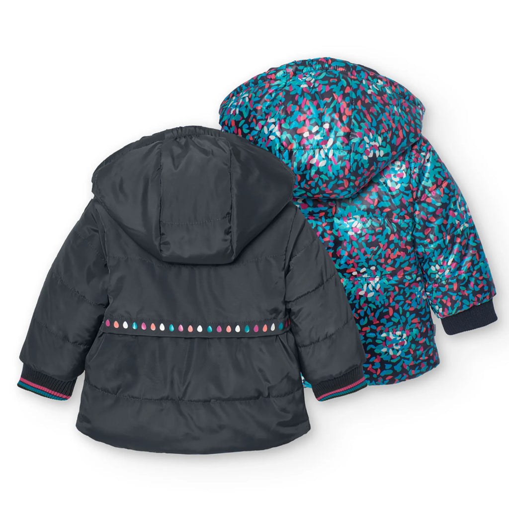 Parka reversibile per bimba