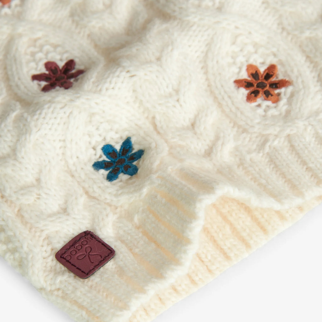 Maglione con trecce bianco