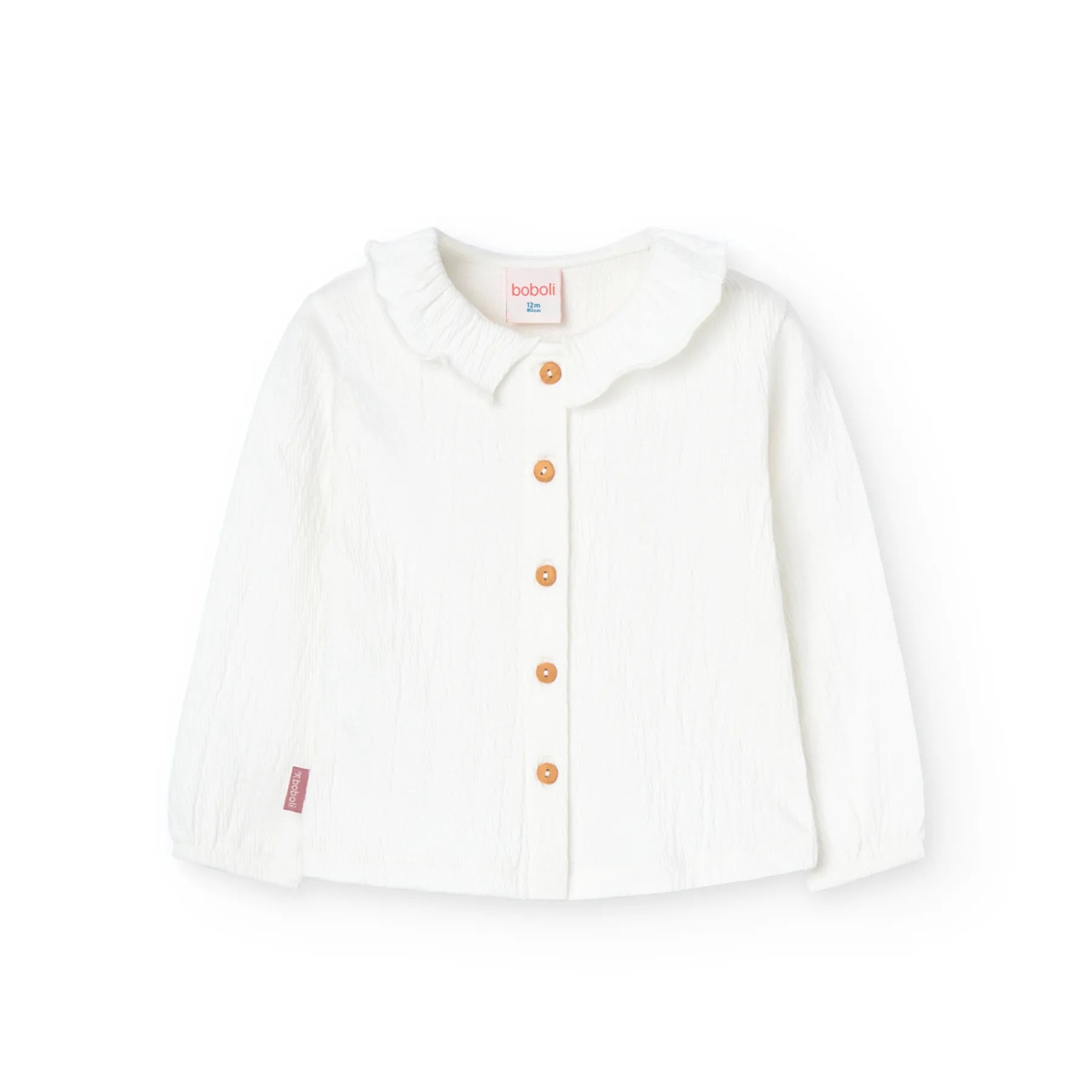 Camicia con colletto volant