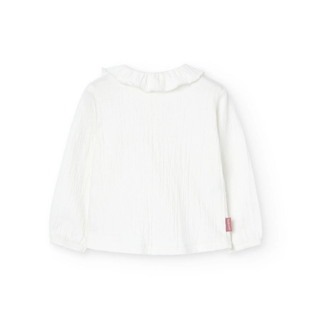 Camicia con colletto volant