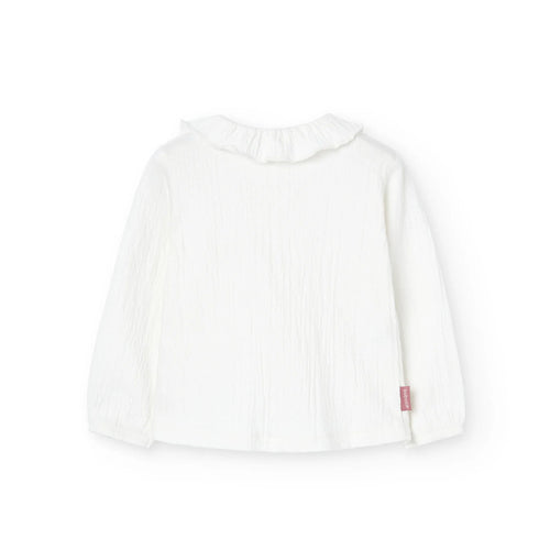 Camicia con colletto volant