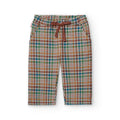 Pantaloni quadri bambina linea dritta
