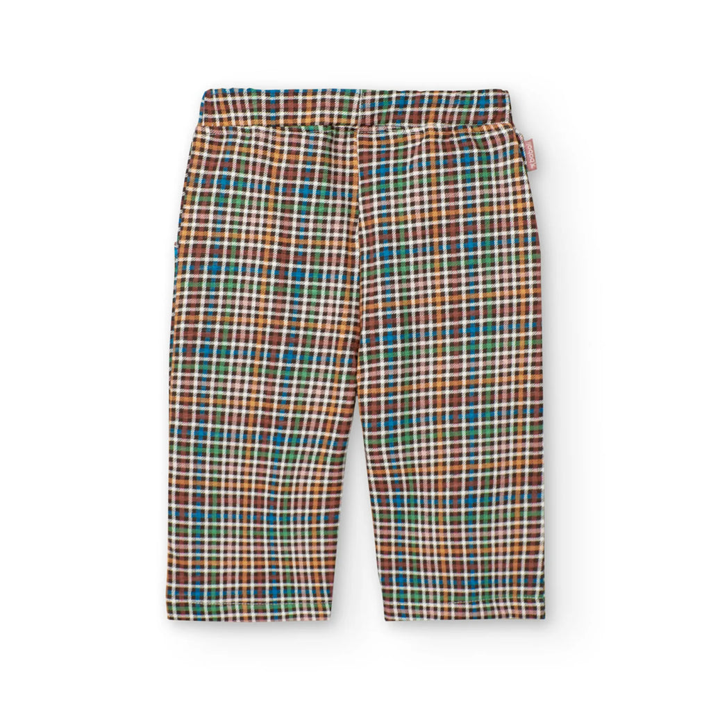 Pantaloni quadri bambina linea dritta