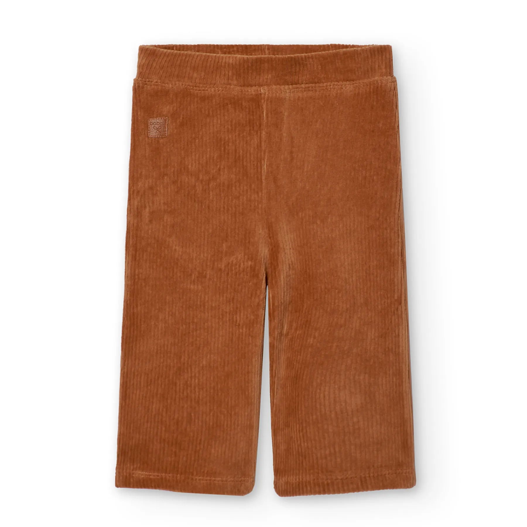 Pantaloni velluto linea dritta cedro