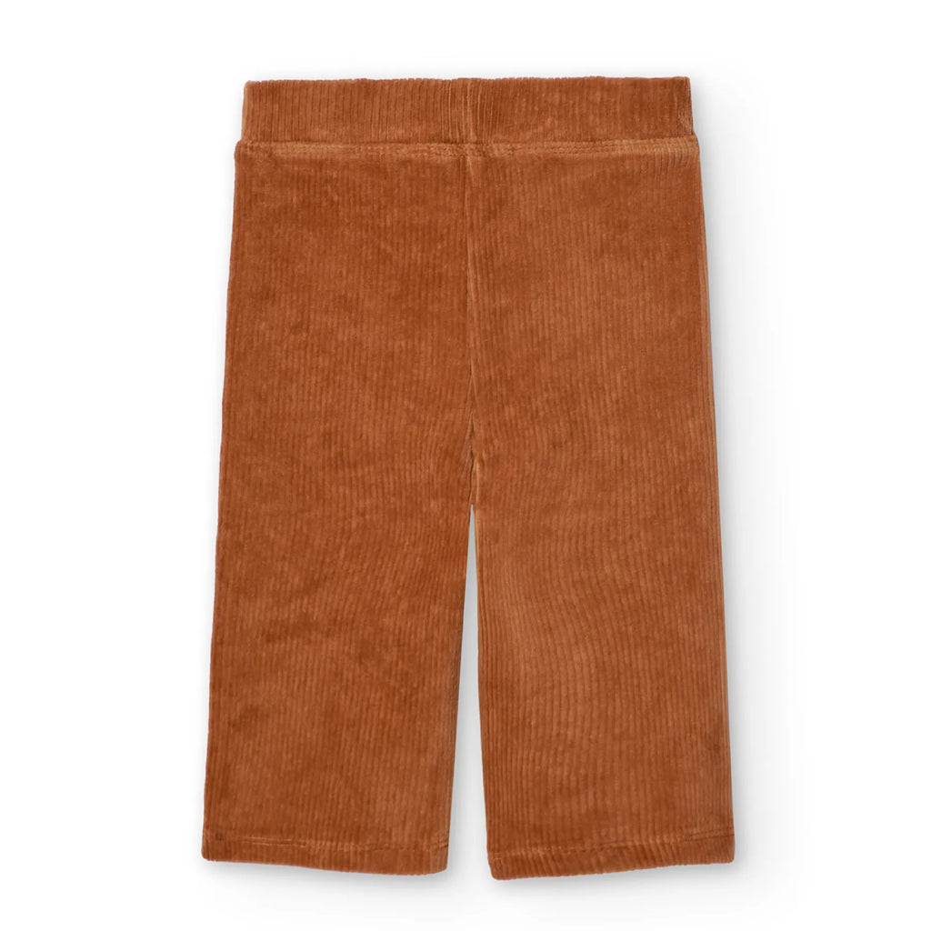 Pantaloni velluto linea dritta cedro