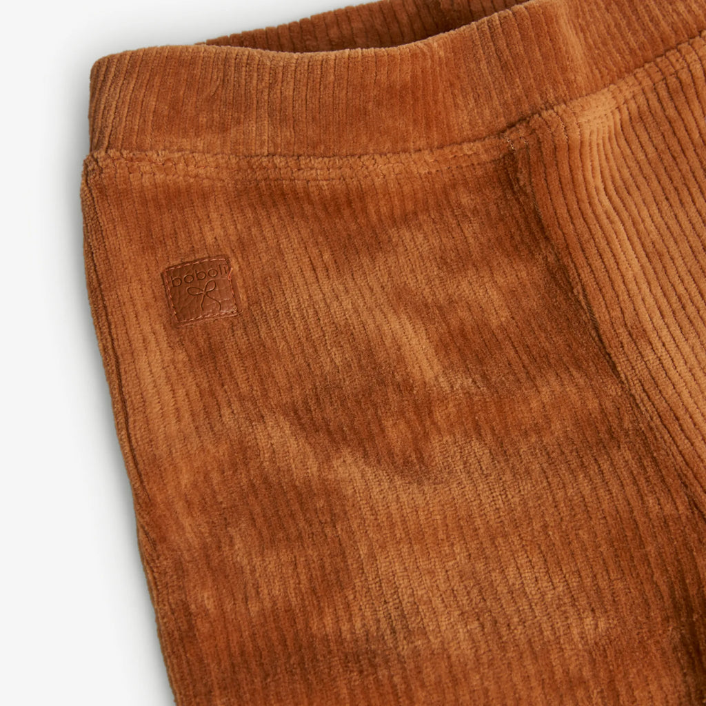 Pantaloni velluto linea dritta cedro