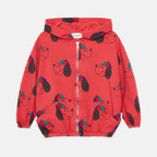 Felpa con cappuccio aperta all over cute dog