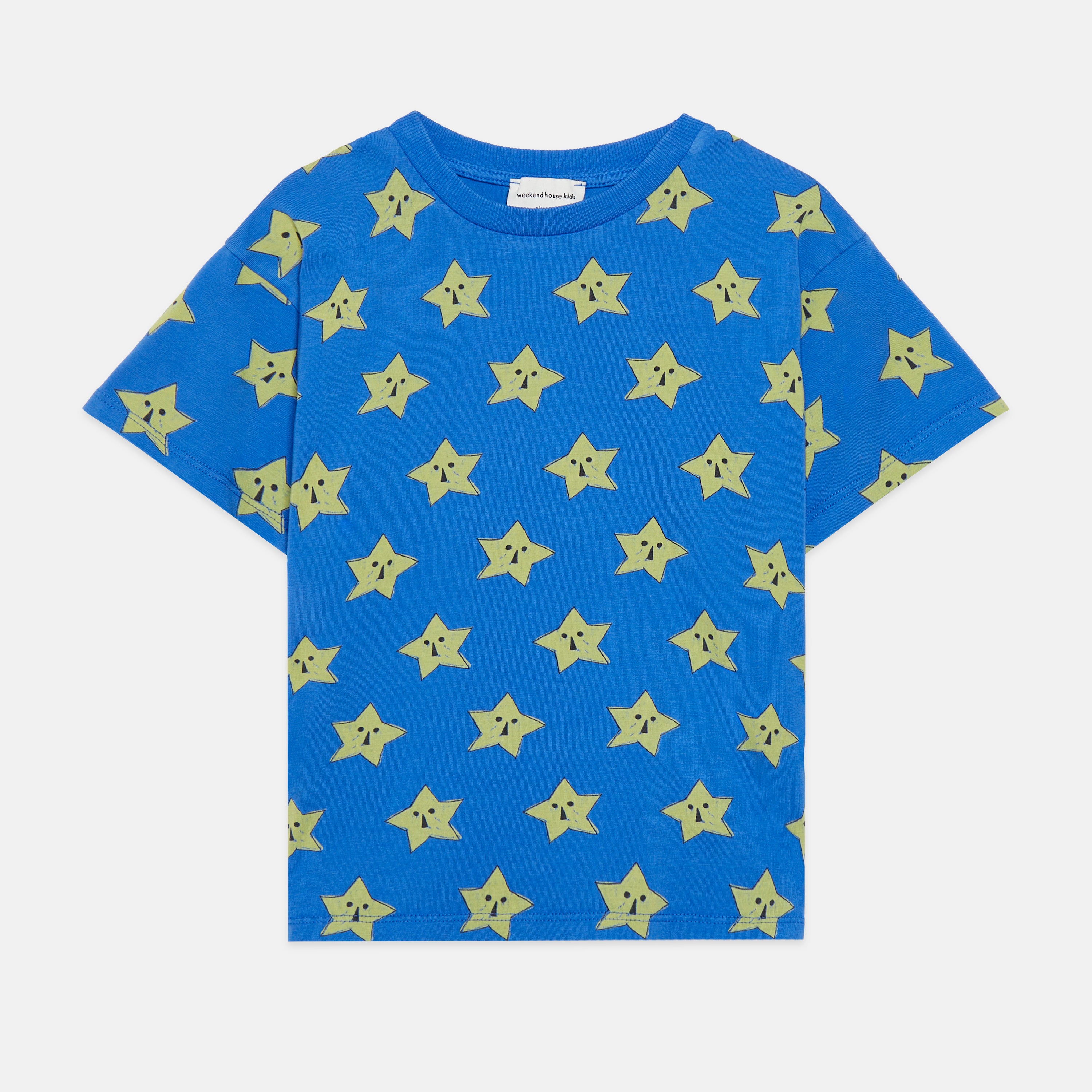 T-shirt mezza manica all over stars