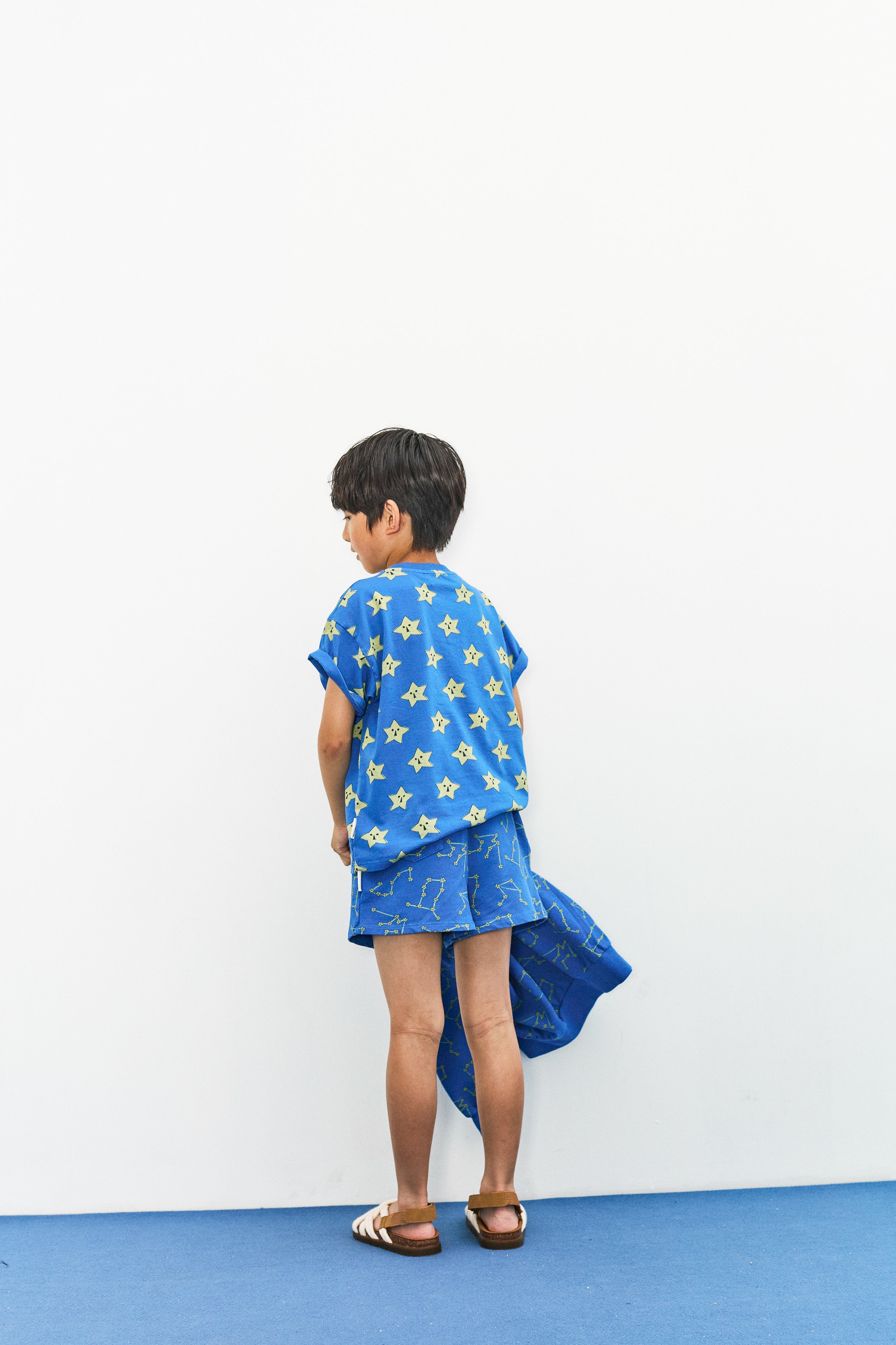 T-shirt mezza manica all over stars