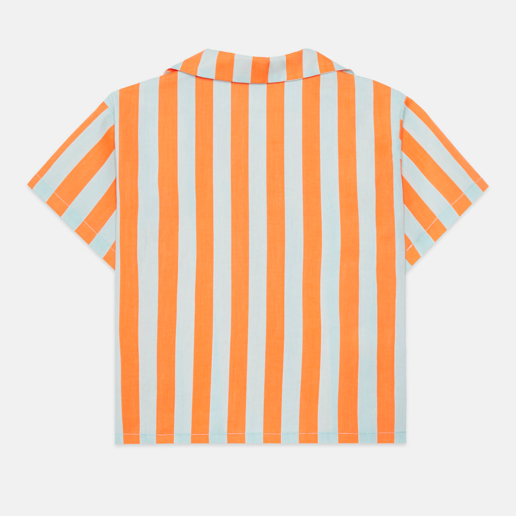 Camicia mezza manica a righe