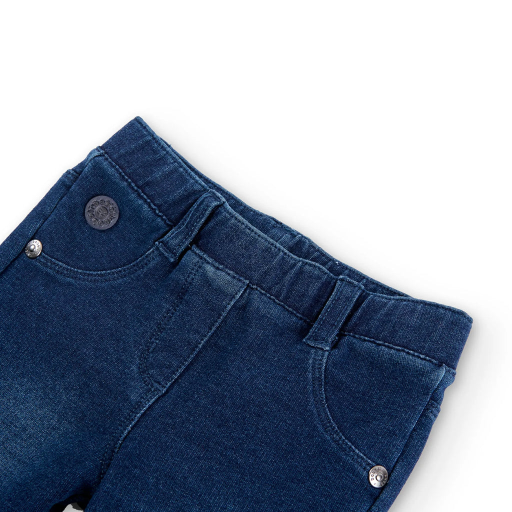 Pantaloni elasticizzati denim per bimba
