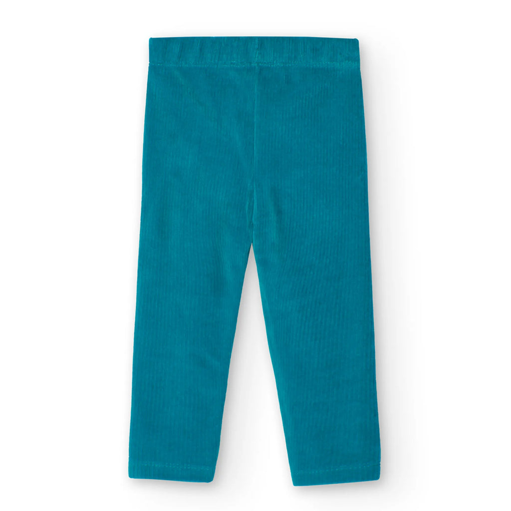 Leggings velluto blu scuro