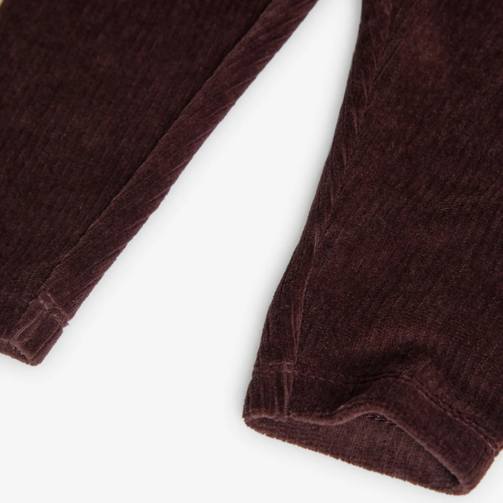 Leggings velluto blu scuro
