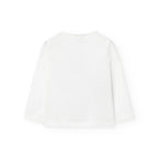 T-shirt manica lunga stampa fronte bianca