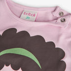 T-shirt manica lunga stampa fronte bianca