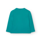 T-shirt manica lunga stampa fronte bianca