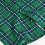 Camicia cotone quadri per bimbo verde