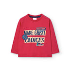 T-shirt manica lunga ‘make great choice’