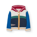 Cardigan con cappuccio e cerniera
