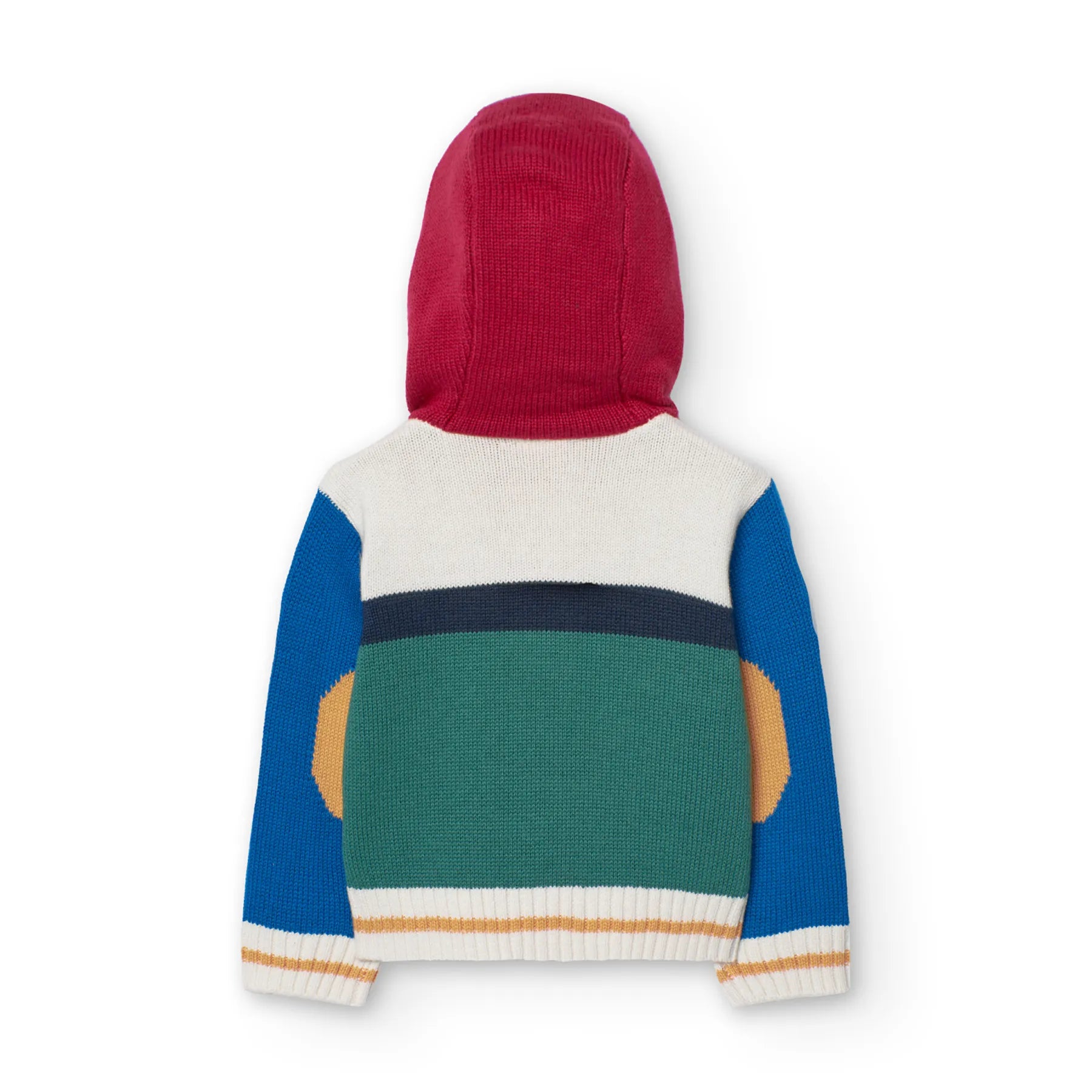 Cardigan con cappuccio e cerniera