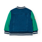 Giubbotto jeans per bimbo imbottito sherpa