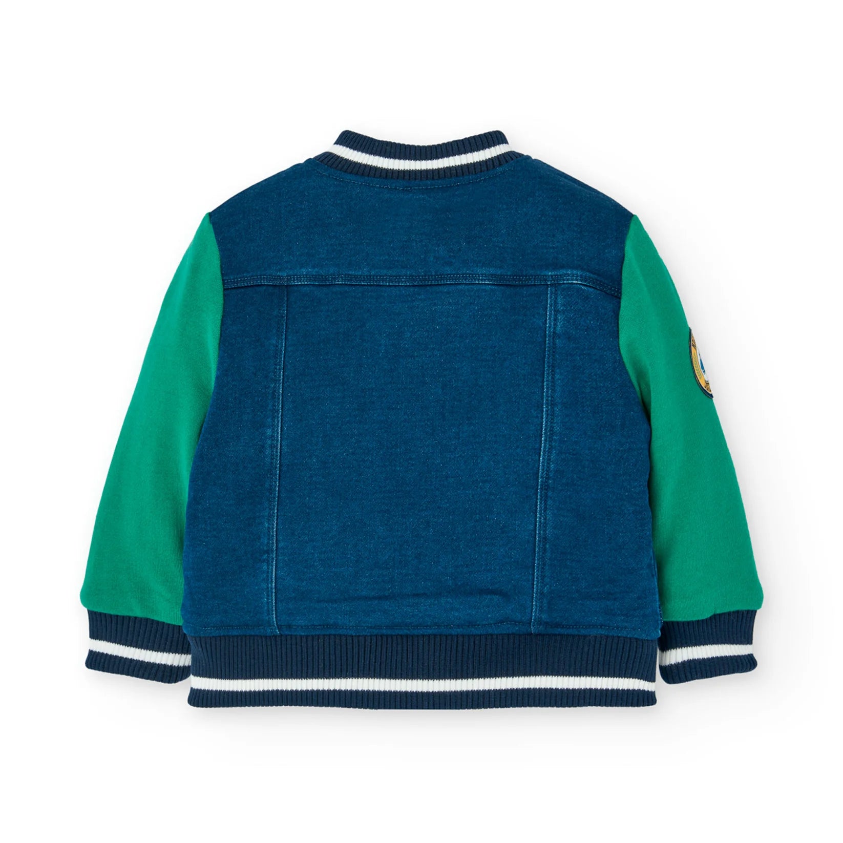 Giubbotto jeans per bimbo imbottito sherpa