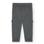 Pantaloni per bimbo con tasconi antracite