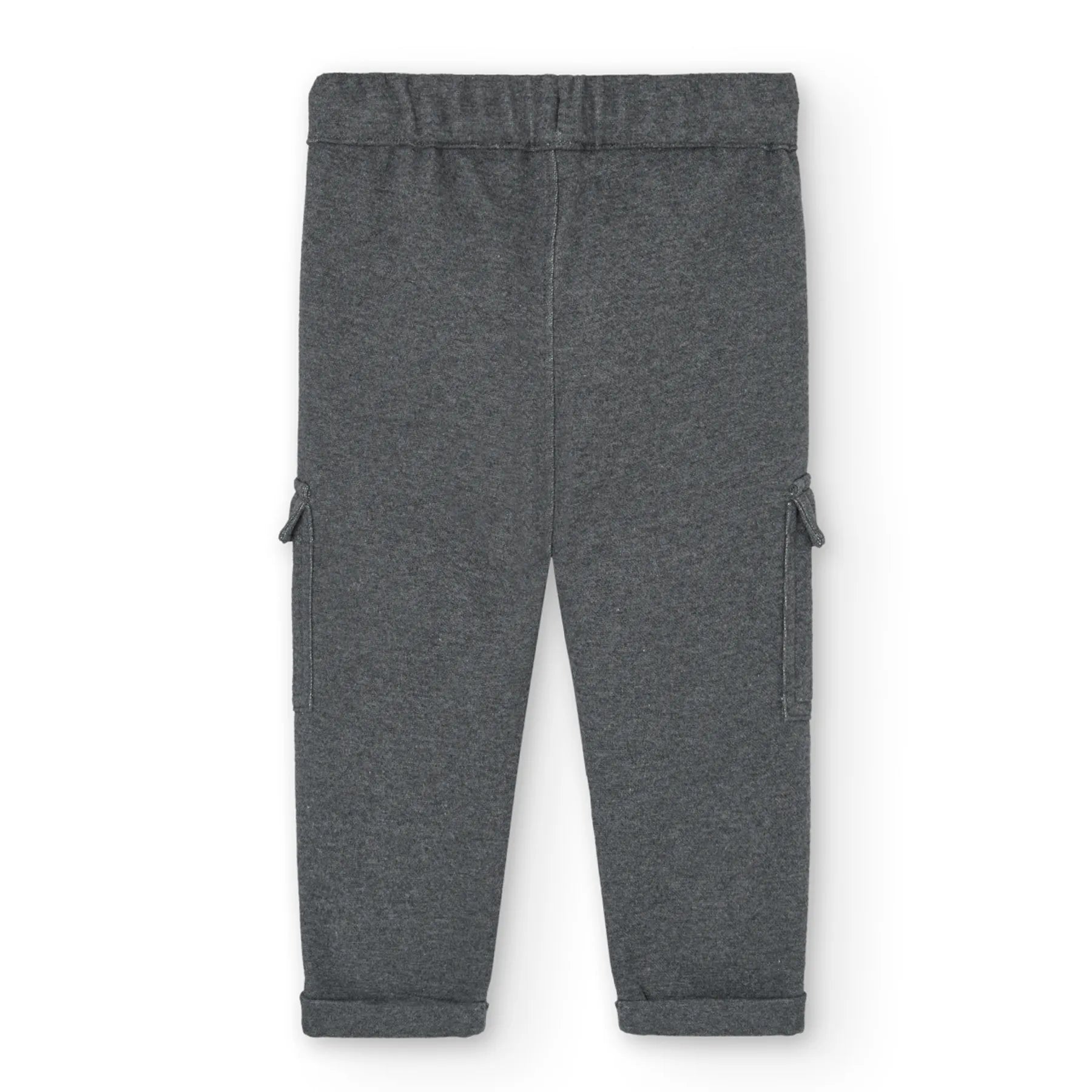 Pantaloni per bimbo con tasconi antracite
