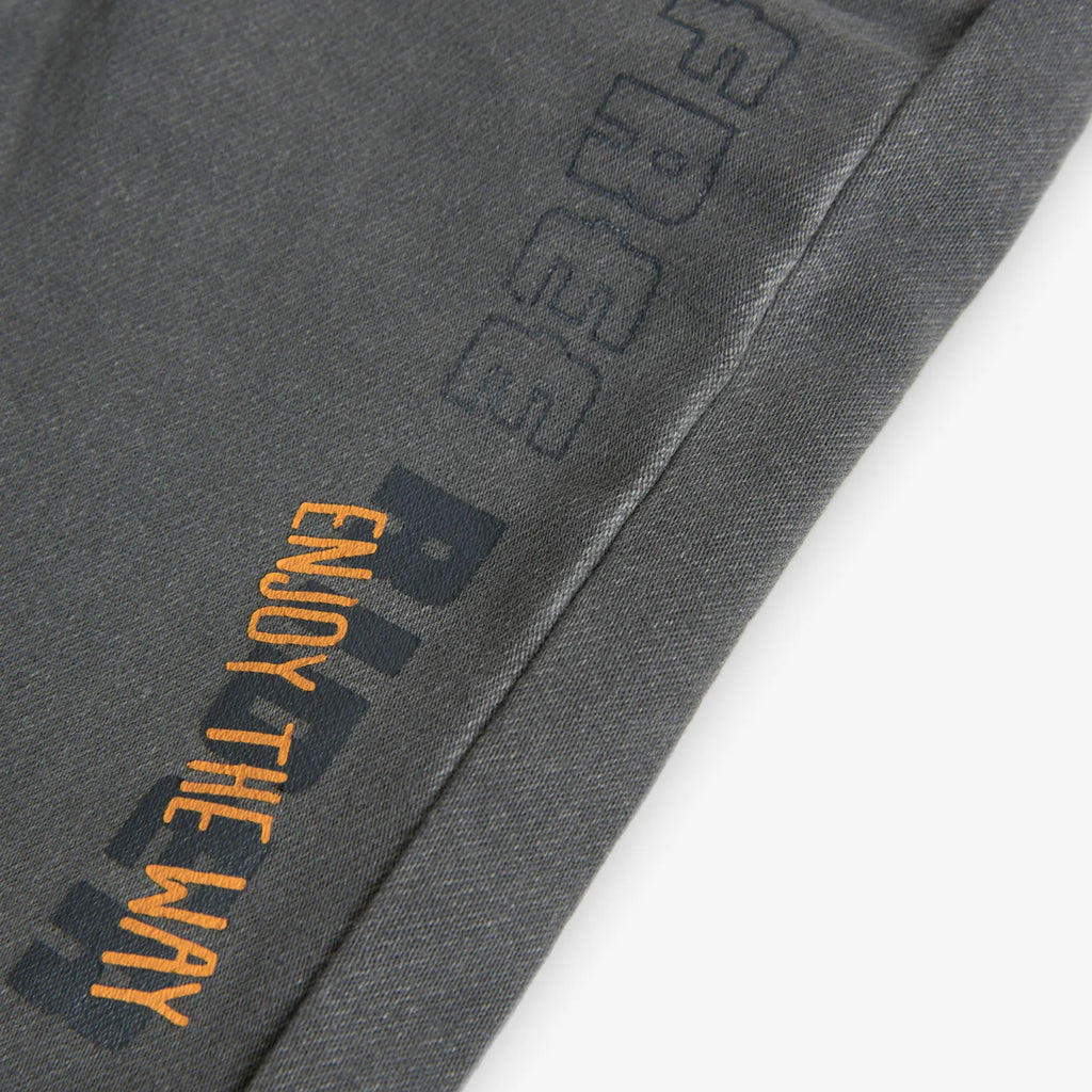 Pantaloni jeans con applicazioni bimbo grigio