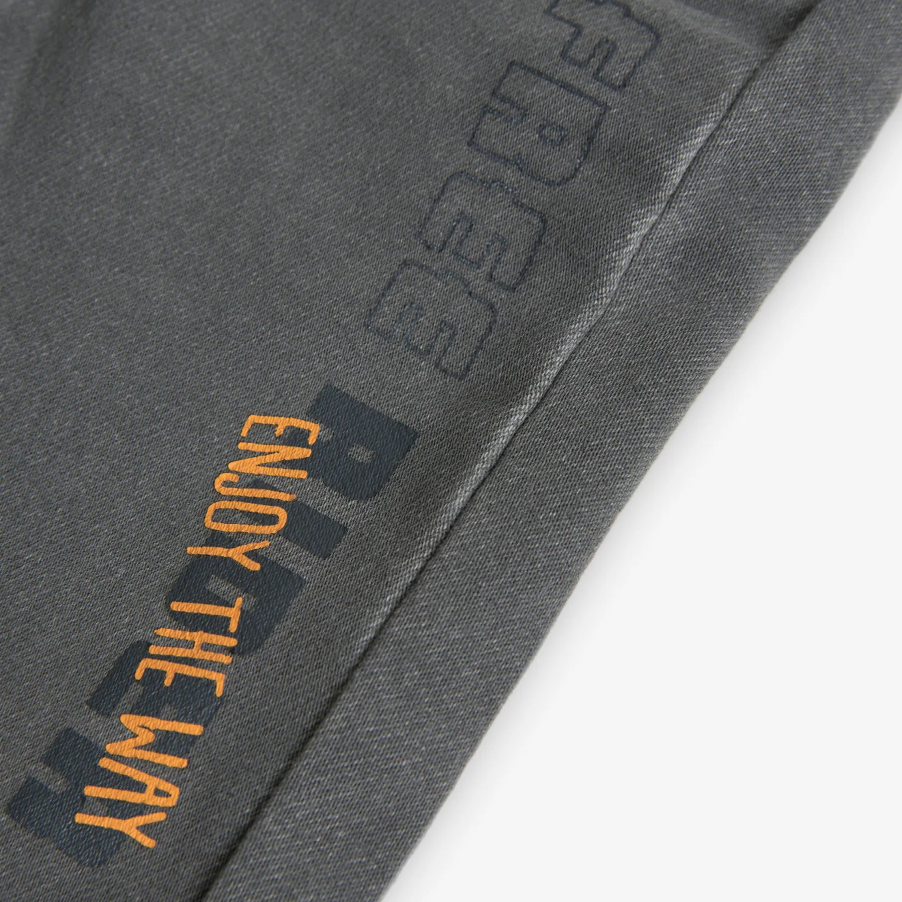 Pantaloni jeans con applicazioni bimbo grigio