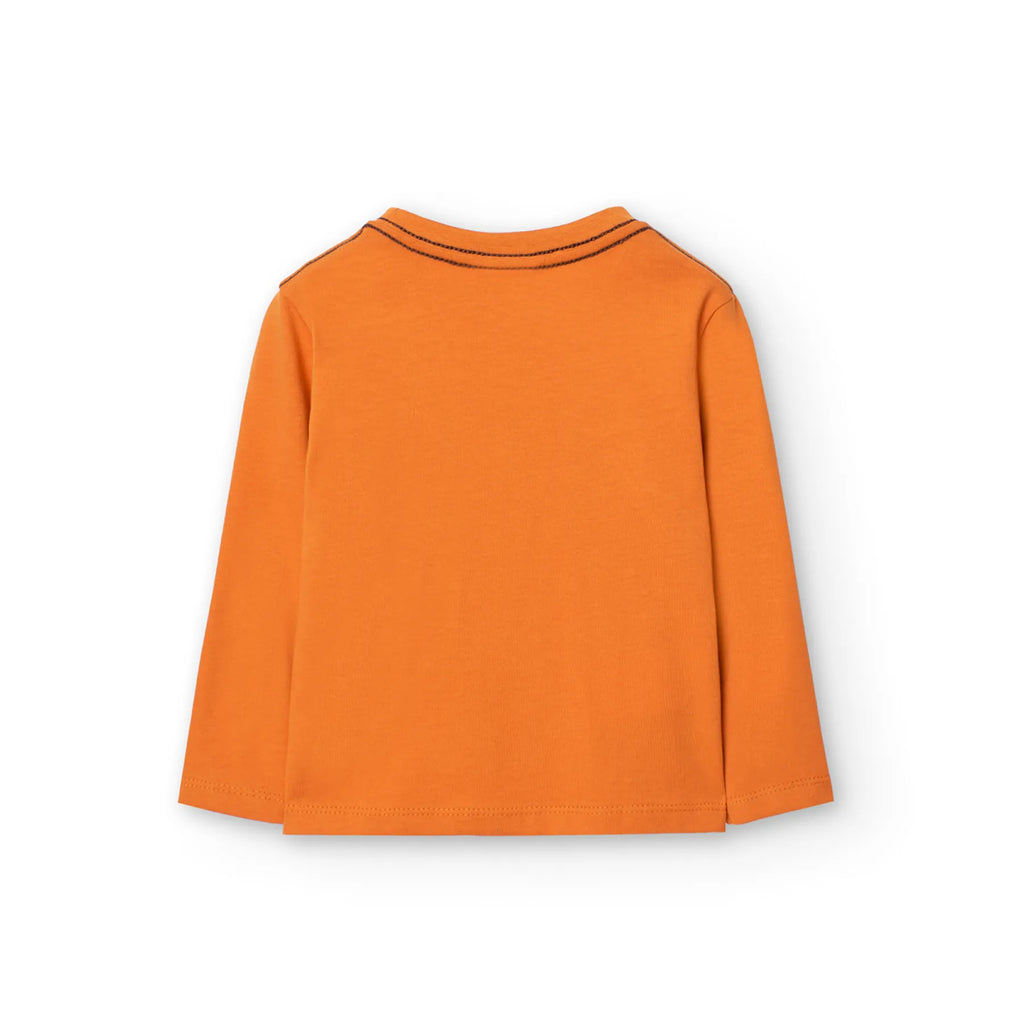 T-shirt manica lunga caramello