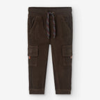 Pantaloni velluto per bimbo tastoni marrone