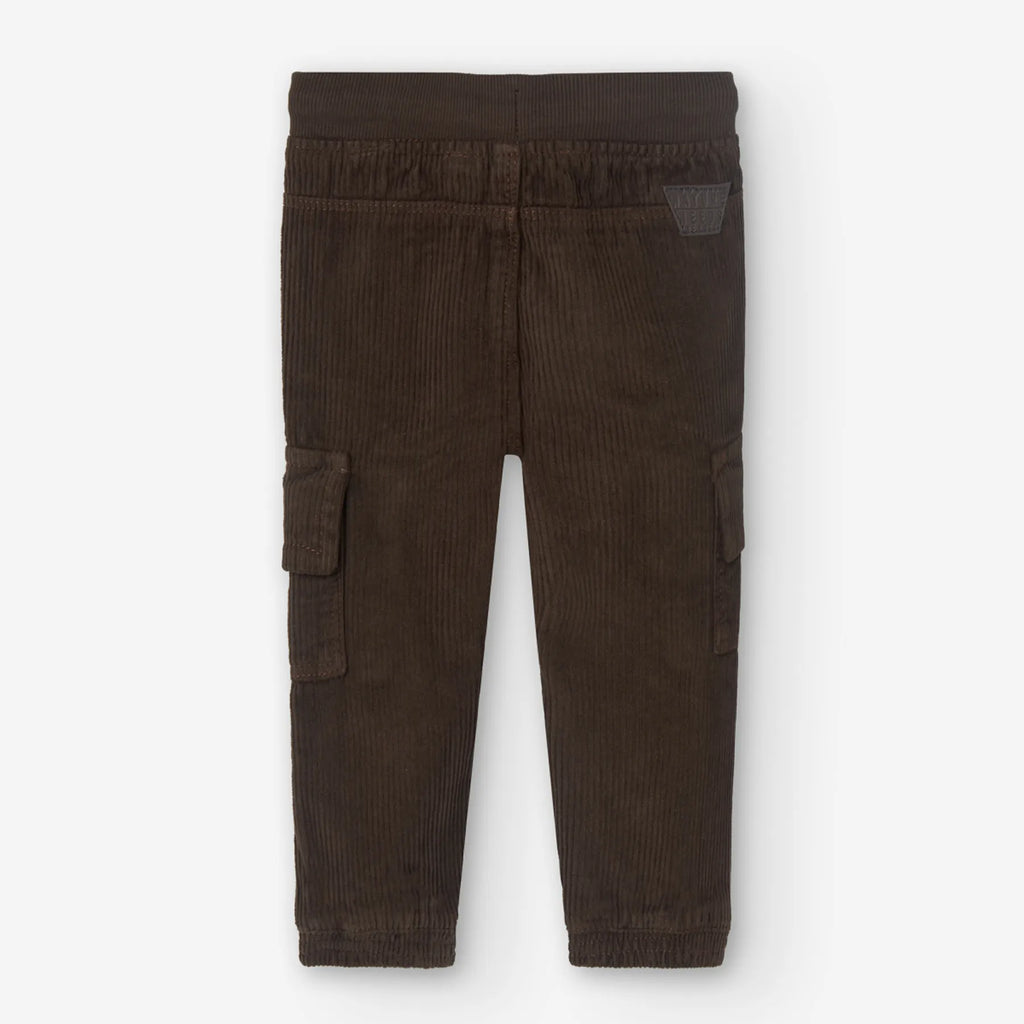 Pantaloni velluto per bimbo tastoni marrone