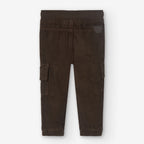 Pantaloni velluto per bimbo tastoni marrone