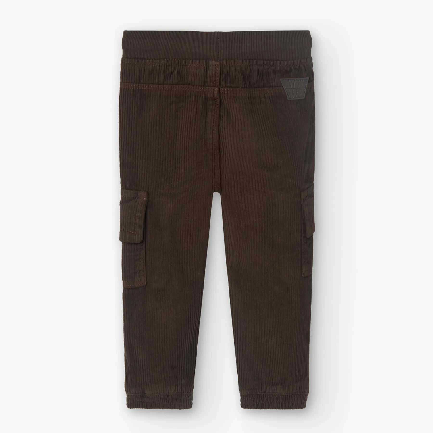 Pantaloni velluto per bimbo tastoni marrone