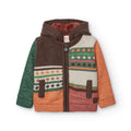 Cardigan con cerniera e cappuccio staccabile